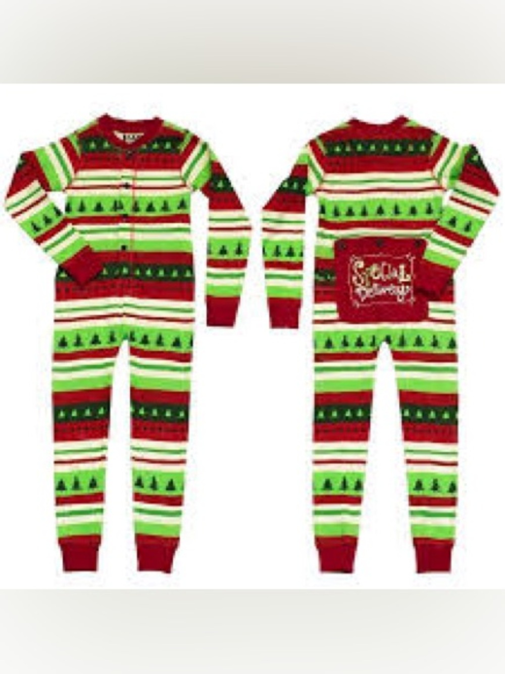 Christmas tree Flapjack onesie pajama union suit by Lazy One